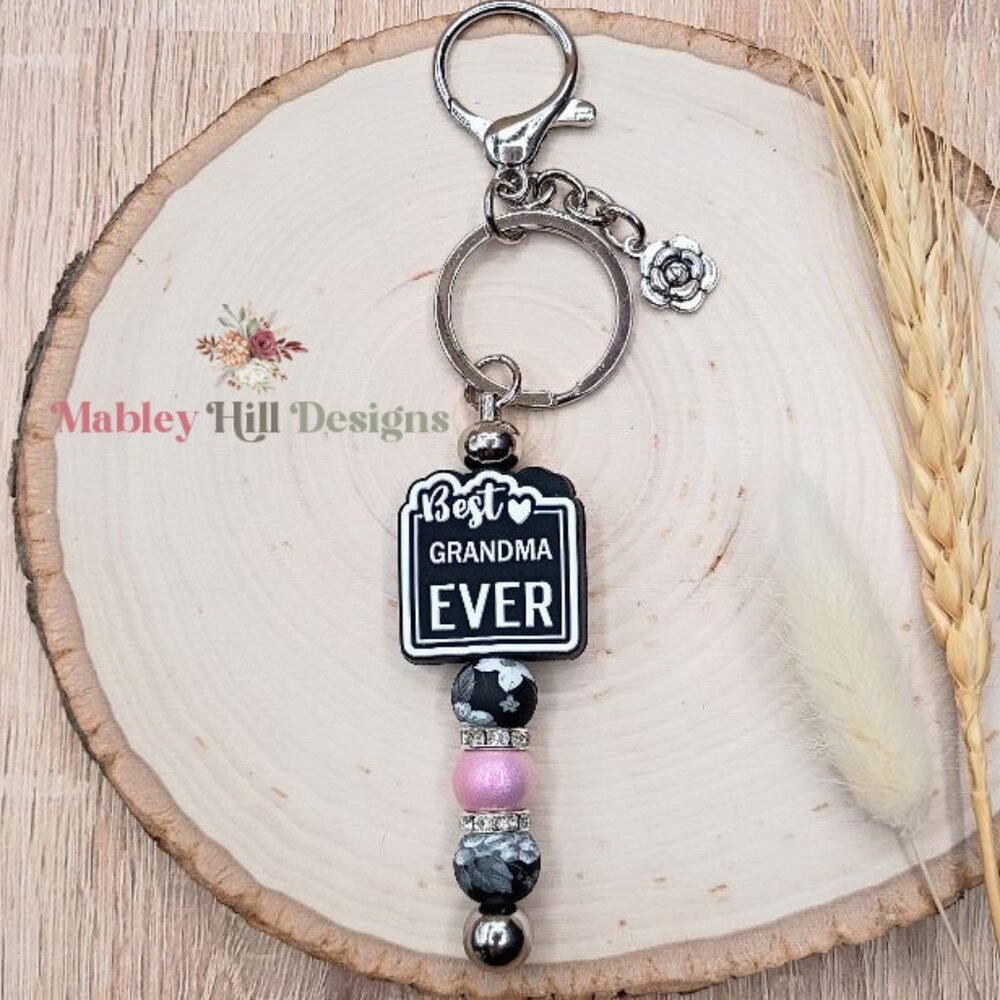 Best Grandma Keychain - Best Grandma Ever Gift - Grandma Bag Charm - NEW!
